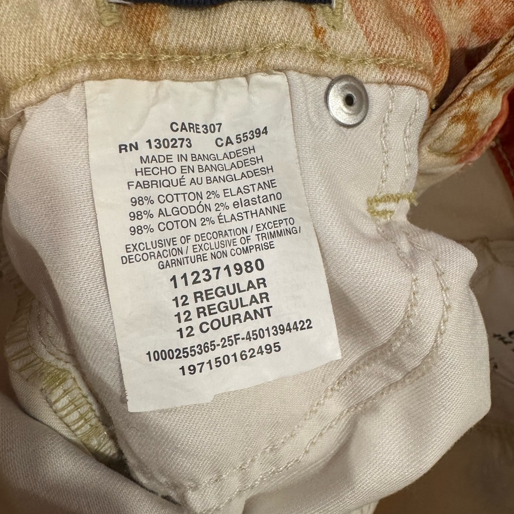 Wrangler Kids Horse Print Jeans - Tan and Orange - Picture 2 of 3